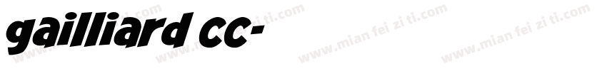 gailliard cc字体转换